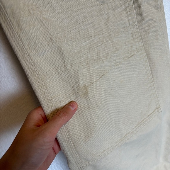 Patagonia womens cream double canvas casual outdoor work low rise pants size 8 - Picture 5 of 12